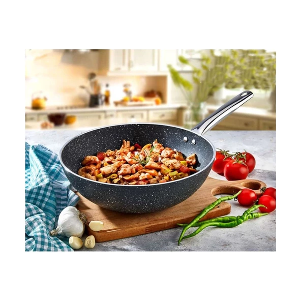 EDA TEL SAPLI WOK TAVA 28 CM ZK-048
