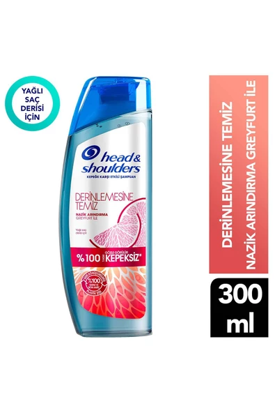 Head & Shoulders Derinlemesine Temiz Şampuan Nazik Arındırma 300 ml