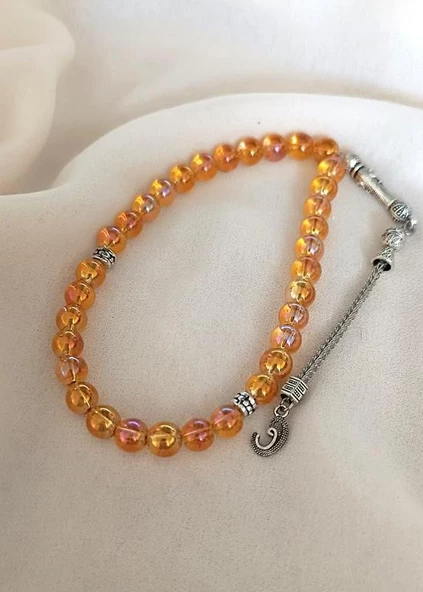 Tesbih 33 lük 8 mm Küre Kesim Doğal Kuvars Taşı Tespih - 3