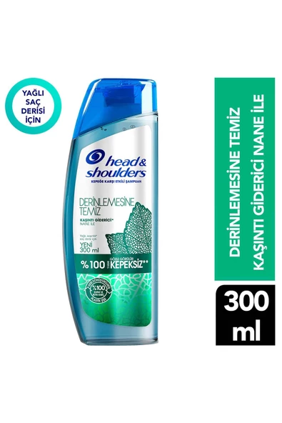 Head&Shoulders Derinlemesine Temiz Kaşıntı Giderici Şampuan 300 Ml