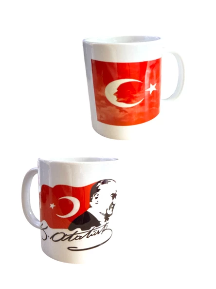 Kitabınıal.Com Kupa Bardak – Atatürk & Bayrak (1 Adet) - Resim 2