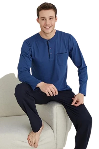 Kly Erkek Uzun Kol Pijama Takım 9250 - Resim 5