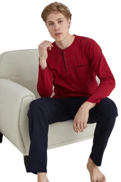 Kly Erkek Uzun Kol Pijama Takım 9250 - Resim 3
