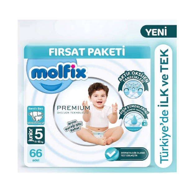 Molfix Oksijen Teknolojisi Ultra Fırsat 66'lı Junior 11-18 Kg