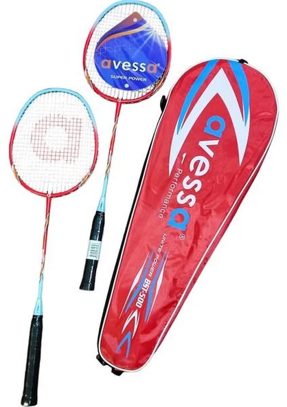 Avessa BST500 Rosered 2li Badminton Raketi+Çanta