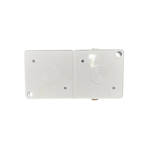 Ne-Ad Sıvaüstü Topraklı Priz+Topraklı Priz Kombine İkili Priz 95-08-08 - 6