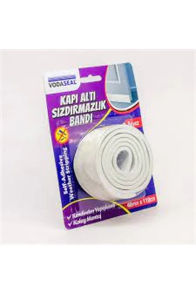 Vodaseal Kapı Altı Sızdırmazlık Bandı 40 Mm X 110 Cm - Beyaz