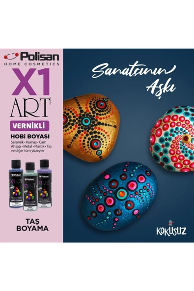 Polisan X1art Vernikli Hobi Boyası 120ml - 0028 Açık Lila - 3