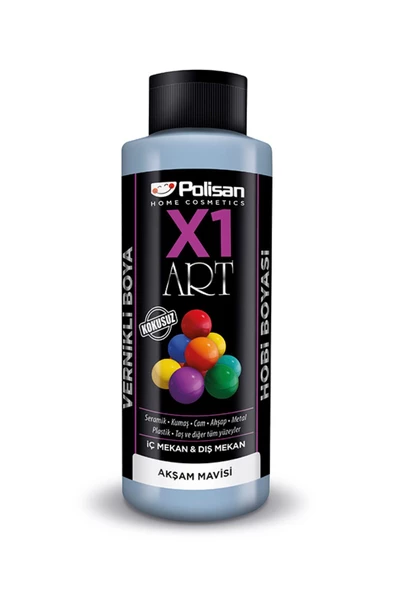 POLİSAN X1 HOBİ BOYASI 0032 AKŞAM MAVİSİ 120 ML