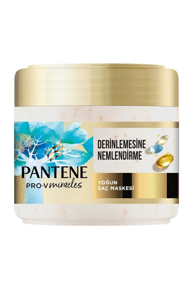 Pantene PRO-V Miracles Hydra Glow Nemlendirici Maske Kuru Saçlar için 300ML - 2