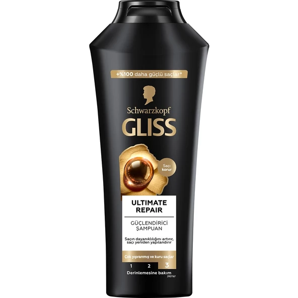Schwarzkopf Gliss Ultimate Repair Güçlendirici & Yapılandırıcı Şampuan 400 Ml - 2