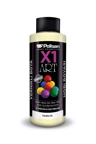 Polisan X1 Art Vernikli Hobi Boyası 120ml Vanilya