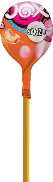 JOX Bubbly - Çilek, Şeftali, Bubble Gum, Elma Aromalı Sakız Dolgulu Lolipop (13 gr X 110 Adet) - 5
