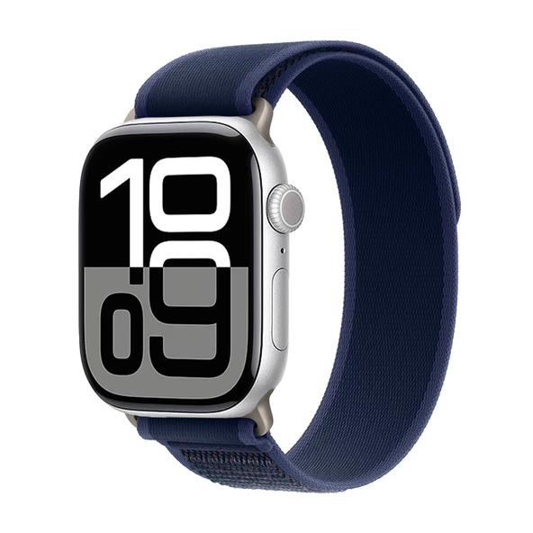 Apple Watch 44mm Zore KRD-77 Hasır KordonSaat değildir.  Mavi