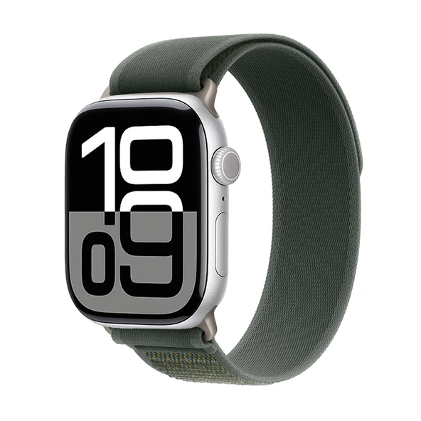 Apple Watch 40mm Zore KRD-77 Hasır Kordon Saat Değildir.  Yeşil