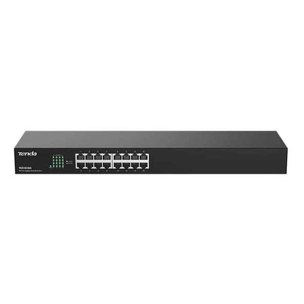 TENDA 16port TEG1016G Gigabit Yönetilemez Switch RackMount Çelik Kasa ürün görseli