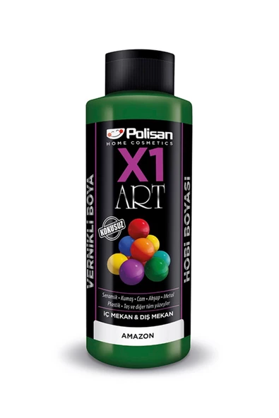 Polisan X1 Art Multisurface Akrilik Hobi Boyası 120ml - 0045 Amazon