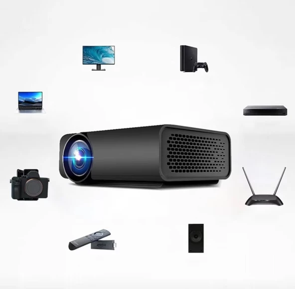 YG530 Wireless 1080P Mini Led Projeksiyon Cihazı - 4