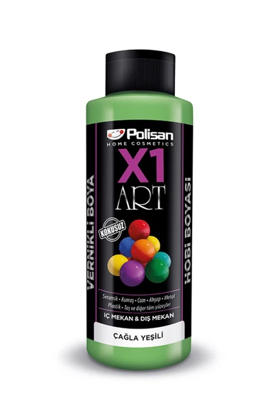 POLİSAN X1 HOBİ BOYASI 0043 ÇAĞLA YEŞİLİ 120 ML