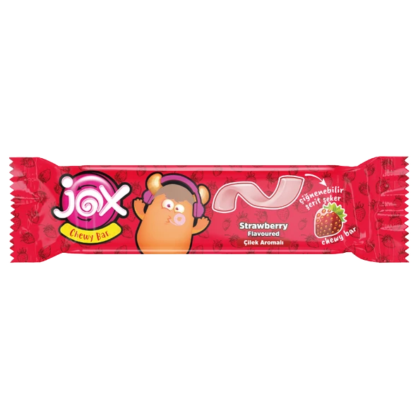 Çilek Aromalı Yumuşak Şerit Şekerleme 7 gr X 60 Adet/1 Kutu - 2
