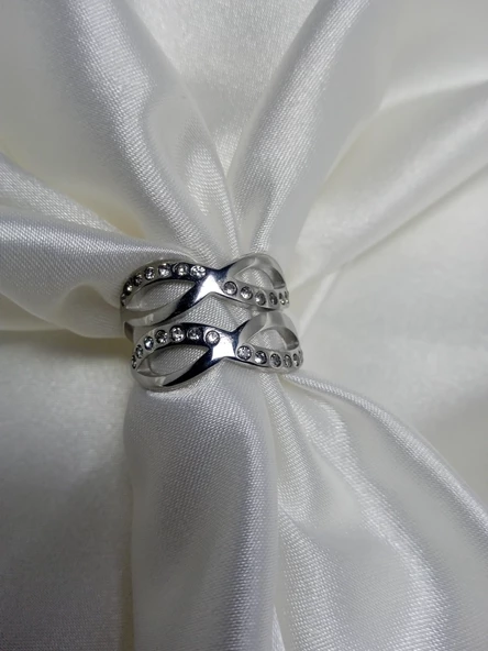 Jade'm GoldZirkon taşlı ayarlana bilir bayan yüzük