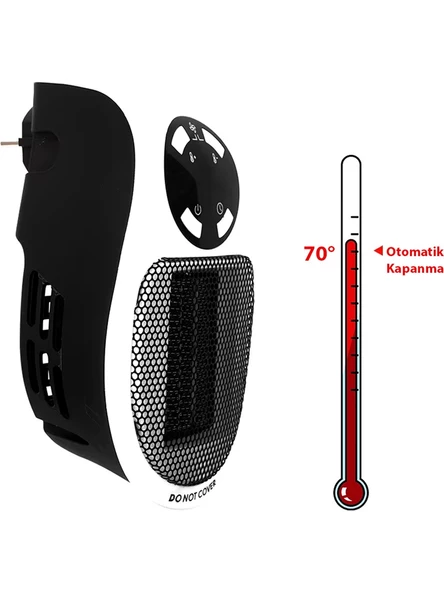 CG POWERMASTER PM-26513 800 WATT PRİZ TİPİ UZAKTAN KUMANDALI TAŞINABİLİR ISITICI (ZAMANLAYICI) - 5