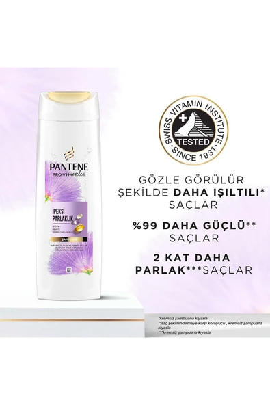 Pantene PRO-V Miracles İpeksi Parlaklık Şampuan İşlem Görmüş Saçlar için 325ML - 5