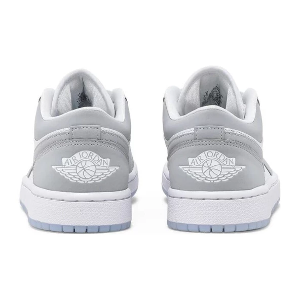 Air Jordan 1 Low White Wolf Grey - Resim 4