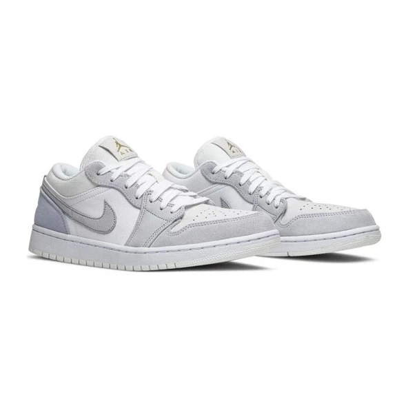Air Jordan 1 Low White Wolf Grey - Resim 2