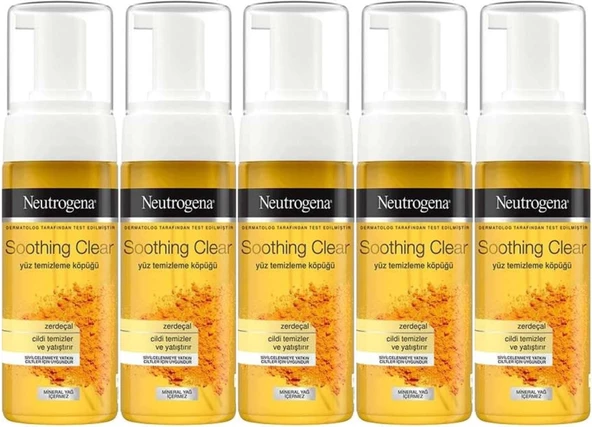 Neutrogena Soothing Clear Yüz Temizleme Köpüğü 150ML (5 Li Set)