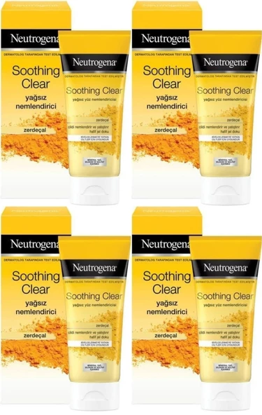 Neutrogena Soothing Clear Yağsız Nemlendirici 75ML (4 Lü Set)