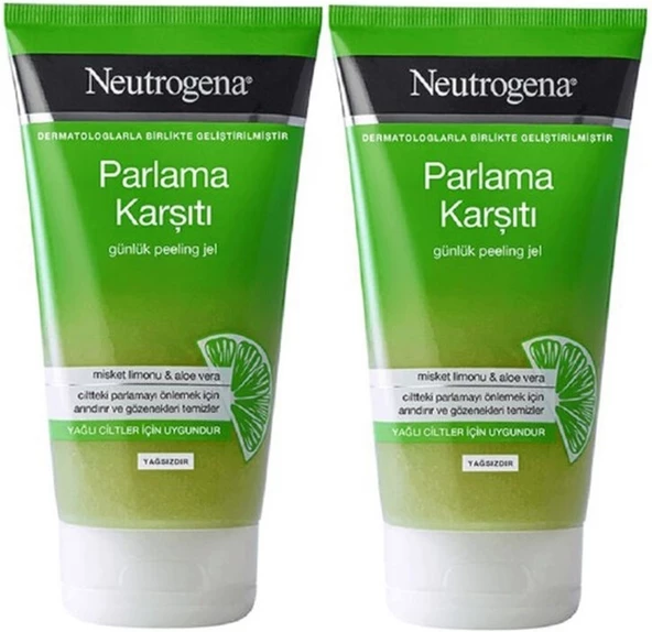 Neutrogene Parlama Karşıtı Yağsız Peeling Jel 150ML (2 Li Set)