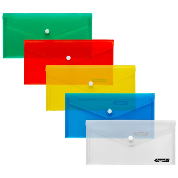Bigpoint Çıtçıtlı Dosya B6 Yeşil 12'li Poşet - Resim 2