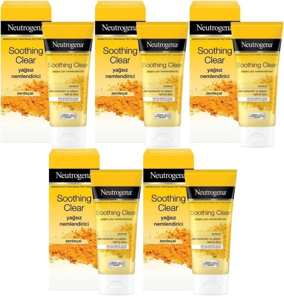 Neutrogena Soothing Clear Yağsız Nemlendirici 75ML (5 Li Set)