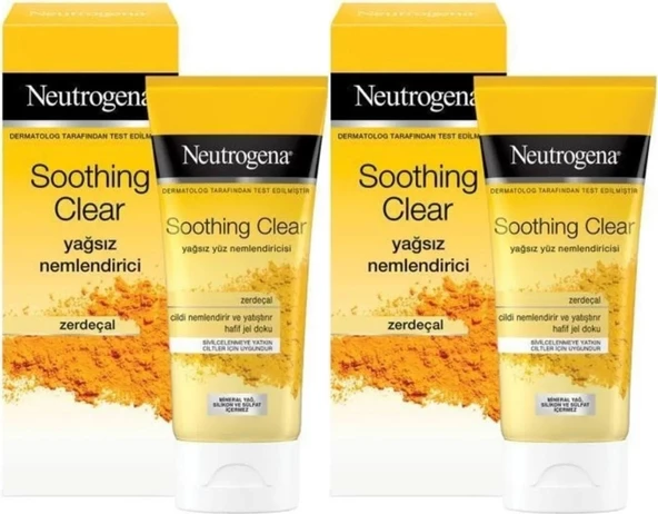 Neutrogena Soothing Clear Yağsız Nemlendirici 75ML (2 Li Set)