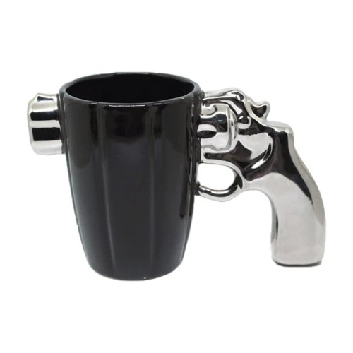 Metalik Silah Tasarımlı Kupa Bardak - 2