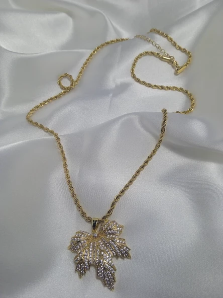 Jade'm Gold altın kaplamalı çelik kolye kadın - 4