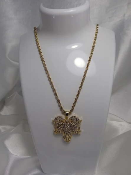 Jade'm Gold altın kaplamalı çelik kolye kadın - 3