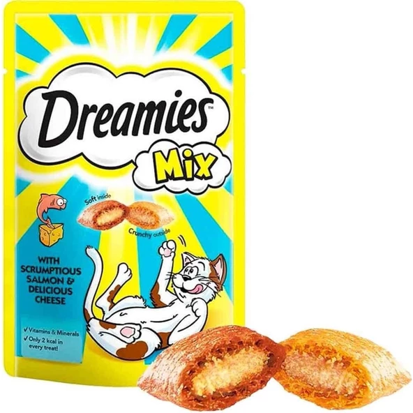 Dreamies Mix Somonlu ve Peynirli Kedi Ödülü 60 gr