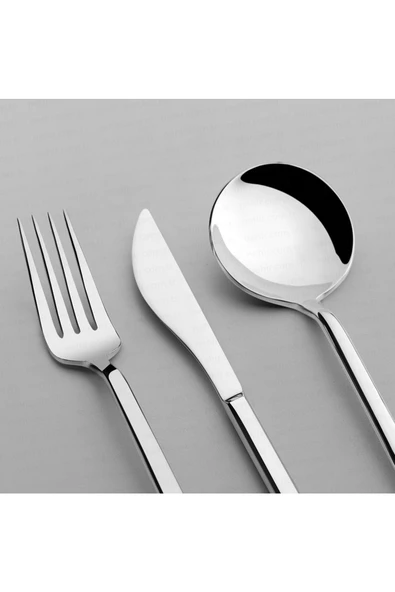 Nehir sofia çatal kaşık bıçak seti - 36 parça çatal kaşık bıçak seti takımı 6 kişilik - Resim 2