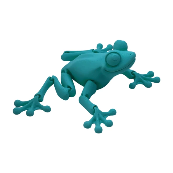 3d Hareketli Kurbağa Figürlü Oyuncak - Turkuaz - Resim 2