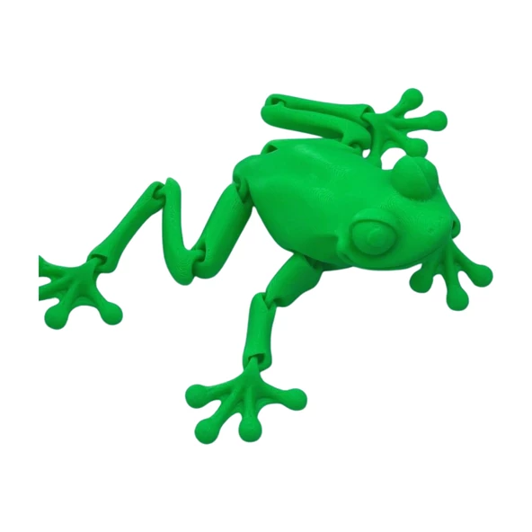 3d Hareketli Kurbağa Figürlü Oyuncak - Neon Yeşili - Resim 3
