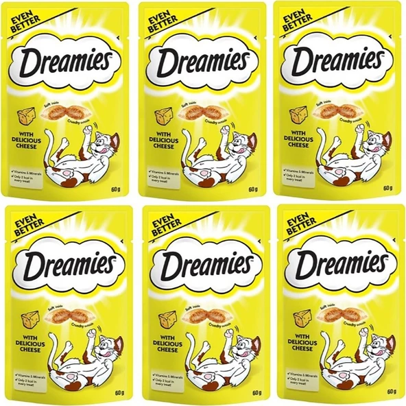 Dreamies Cheese Peynirli Kedi Ödül Maması 60 gr x 6 Adet