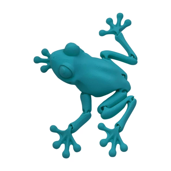 3d Hareketli Kurbağa Figürlü Oyuncak - Turkuaz - Resim 5