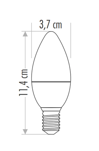 CATA CT 4083 8W Buji Led Ampül 3200K Gün Işığı E14 Duy - 4
