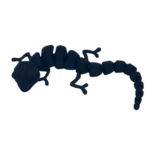 3D Hareketli Bukalemun Figürlü Oyuncak - Siyah - Resim 2