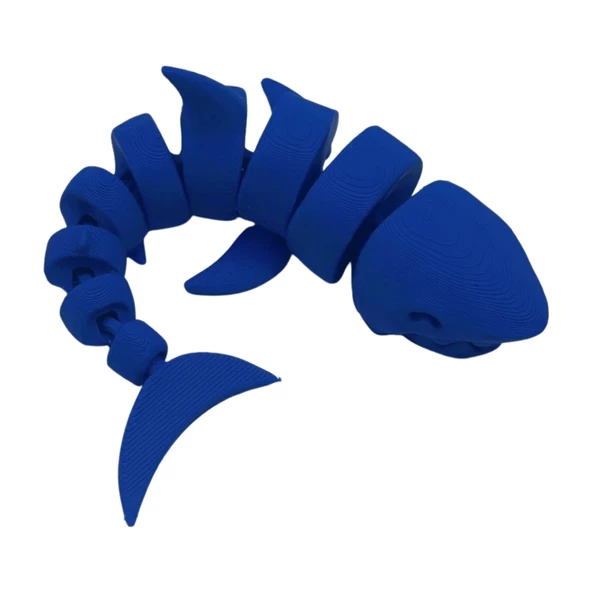 3D Hareketli Köpek Balığı Figürlü Oyuncak - Lacivert - Resim 5