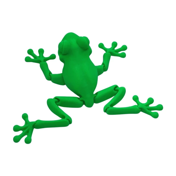 3d Hareketli Kurbağa Figürlü Oyuncak - Neon Yeşili - Resim 2
