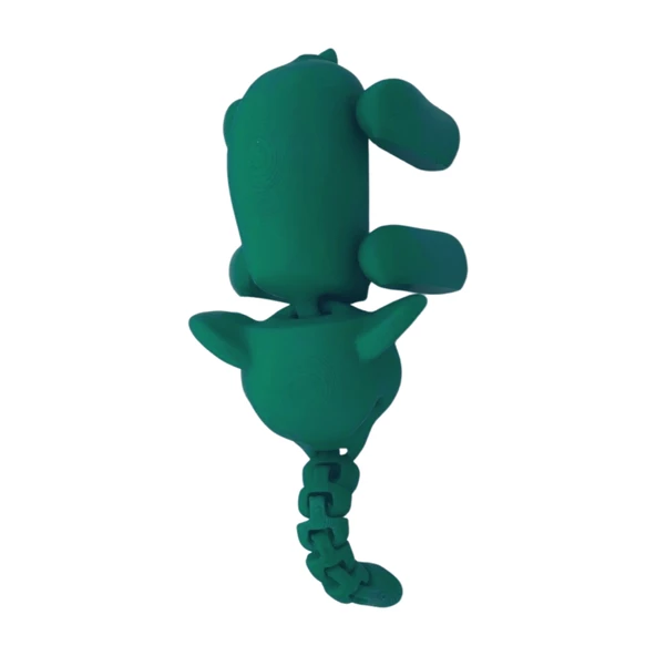 3d Hareketli Oyuncak Fil & Dekor - Yeşil - Resim 4