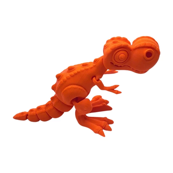 3D Hareketli T-rex Oyuncak - Turuncu - Resim 4